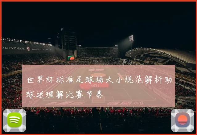 世界杯标准足球场大小规范解析助球迷理解比赛节奏